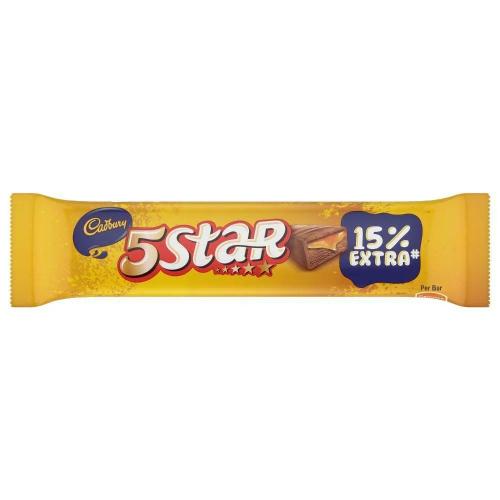 Cadbury 5 Star Chocolate Bar 21.5 Gm