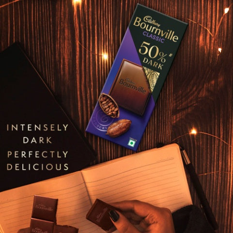 Cadbury Bournville 50% Cocoa Dark Chocolate Bar 80 g