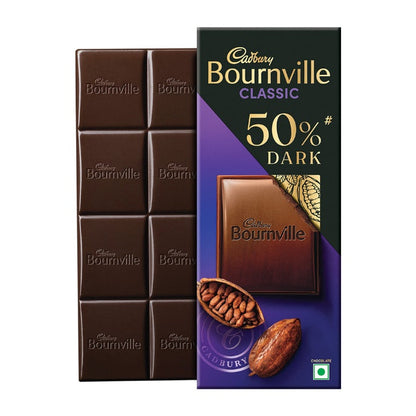 Cadbury Bournville 50% Cocoa Dark Chocolate Bar 80 g
