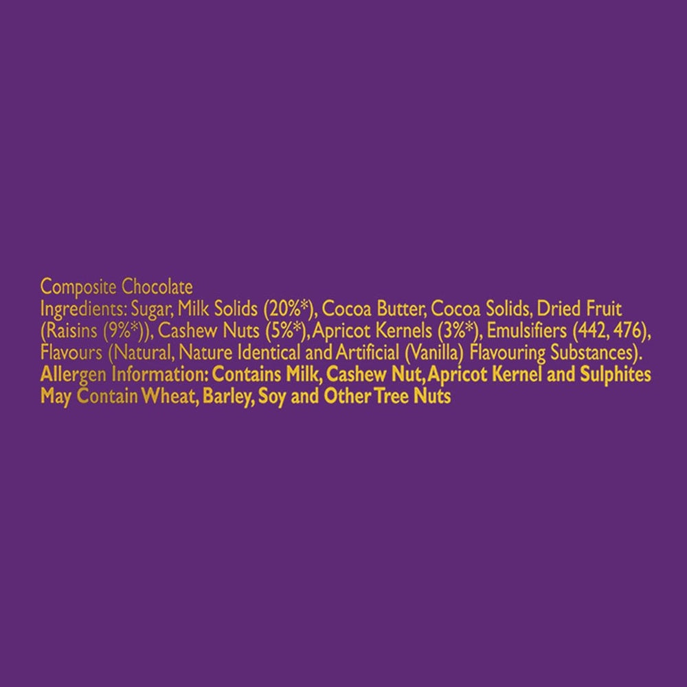 Cadbury Fruit And Nut Chocolate Bar 55 g
