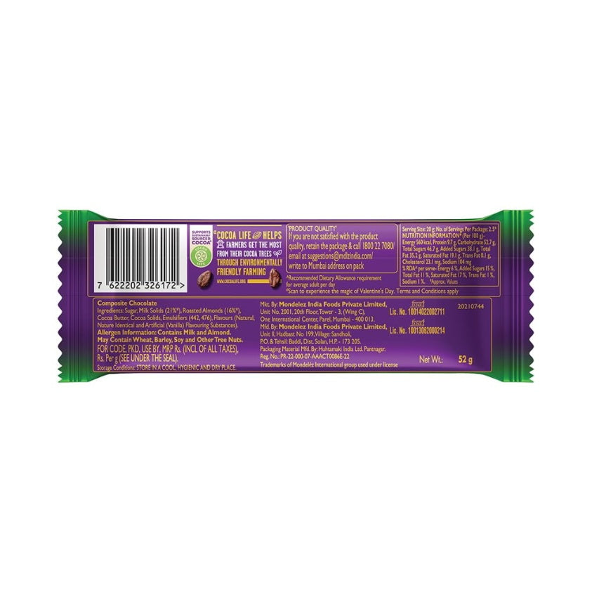 Cadbury Roast Almond Chocolate Bar 55 g