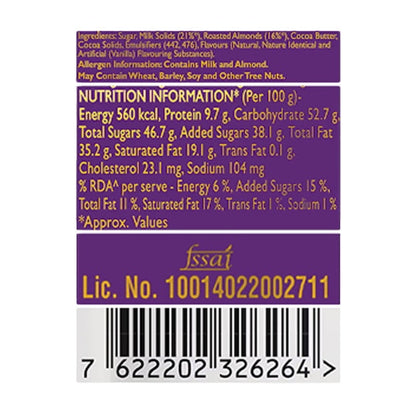 Cadbury Roast Almond Chocolate Bar 143 g
