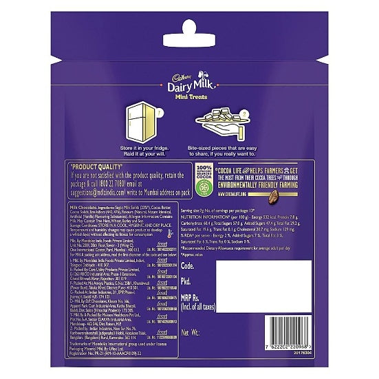 Cadbury Dairy Milk Chocolate Home Treats Standy Pouch 91 g