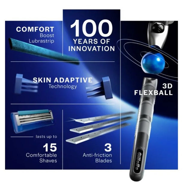 Gillette Mach3 Turbo Cartridge 4 pcs