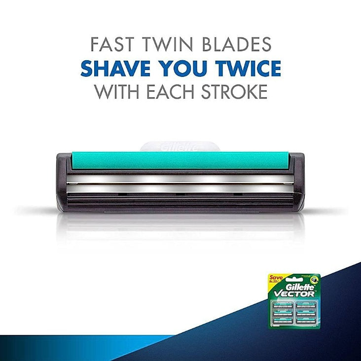 Gillette Vector Plus Cartridge 6 pcs