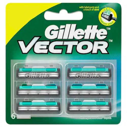 Gillette Vector Plus Cartridge 6 pcs