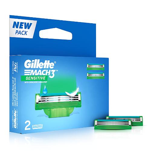 Gillette Mach3 Turbo Sensitive Cartridges 2 pcs