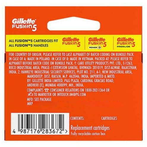 Gillette Fusion Cartridges 2 pcs