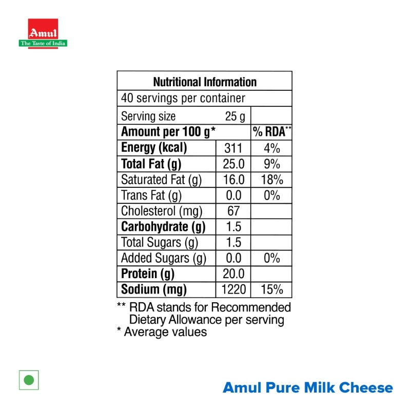Amul Cheese Cubes 1 kg