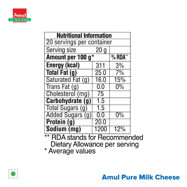 Amul Cheese Slice 400 g