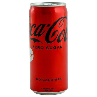 Coca Cola Zero Carbonated Soft Drink Can 300 ml