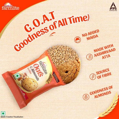 Sunfeast Farmlite Oats & Almond Cookie 150 g