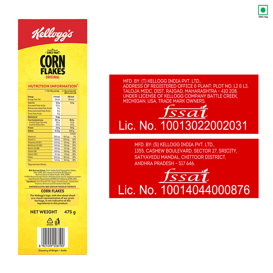 Kellogg'S Corn Flakes Box 475 g