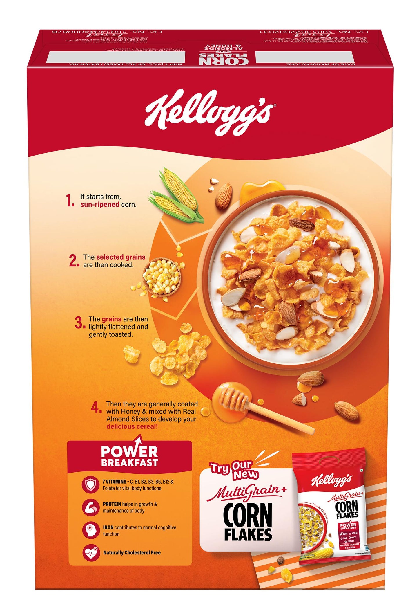 Kellogg'S Cornflakes Almond & Honey Box 300 gm