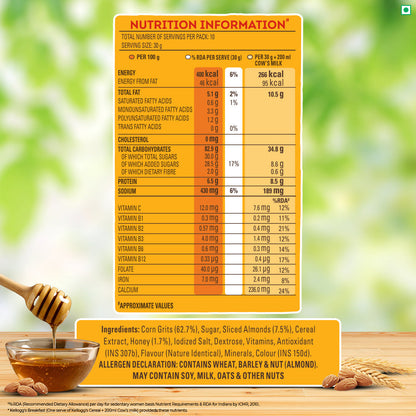 Kellogg'S Cornflakes Almond & Honey Box 300 g