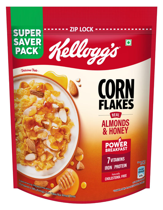 Kellogg'S Corn Flakes Almond & Honey Pouch 1 kg