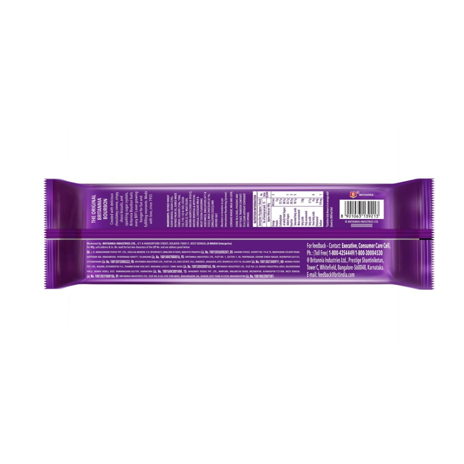 Britannia Bourbon Cream Biscuits 150 g