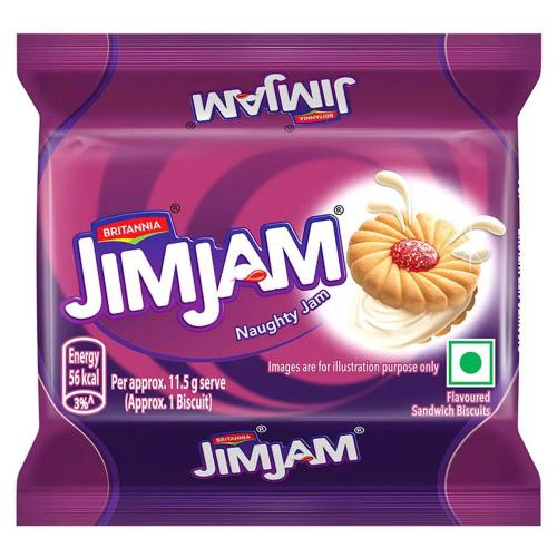 Britannia Jim Jam Cream Biscuit 138 Gm
