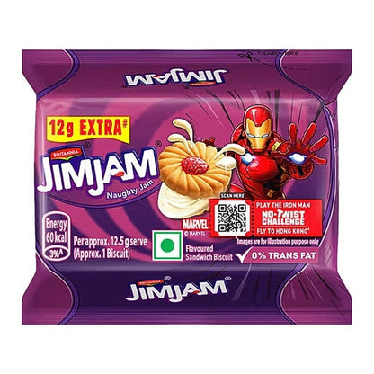 Britannia Jim Jam Cream Biscuit 138 g