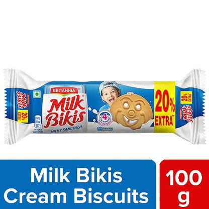 Britannia Milk Bikis Cream Biscuit 100 g
