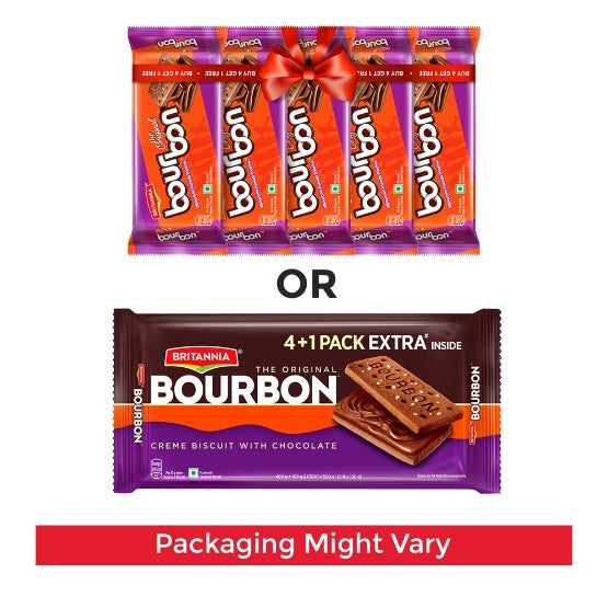 Britannia Bourbon Biscuits Gang Of 5 500 g