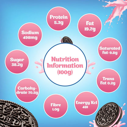 Cadbury Oreo Strawberry Creme Biscuit 120 g