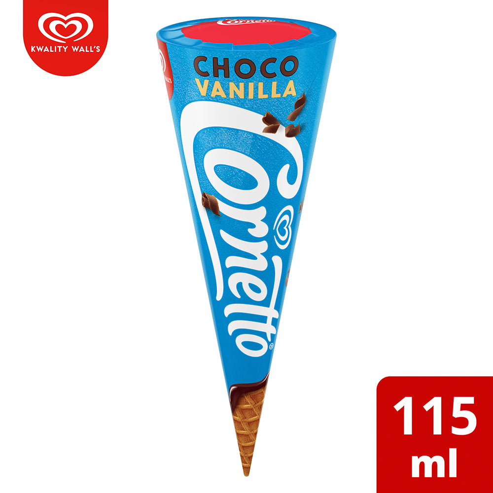Kwality Walls Cornetto Chocolate Vanilla 115 Ml