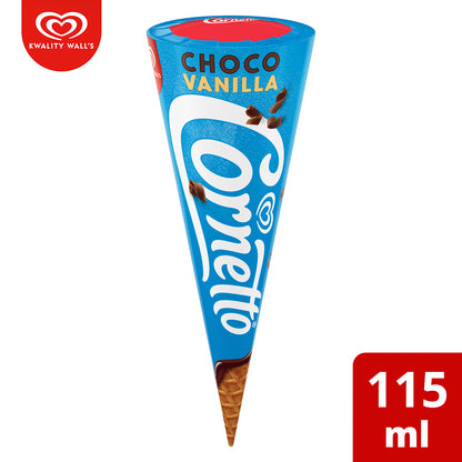 Kwality Walls Cornetto Chocolate Vanilla 115 Ml