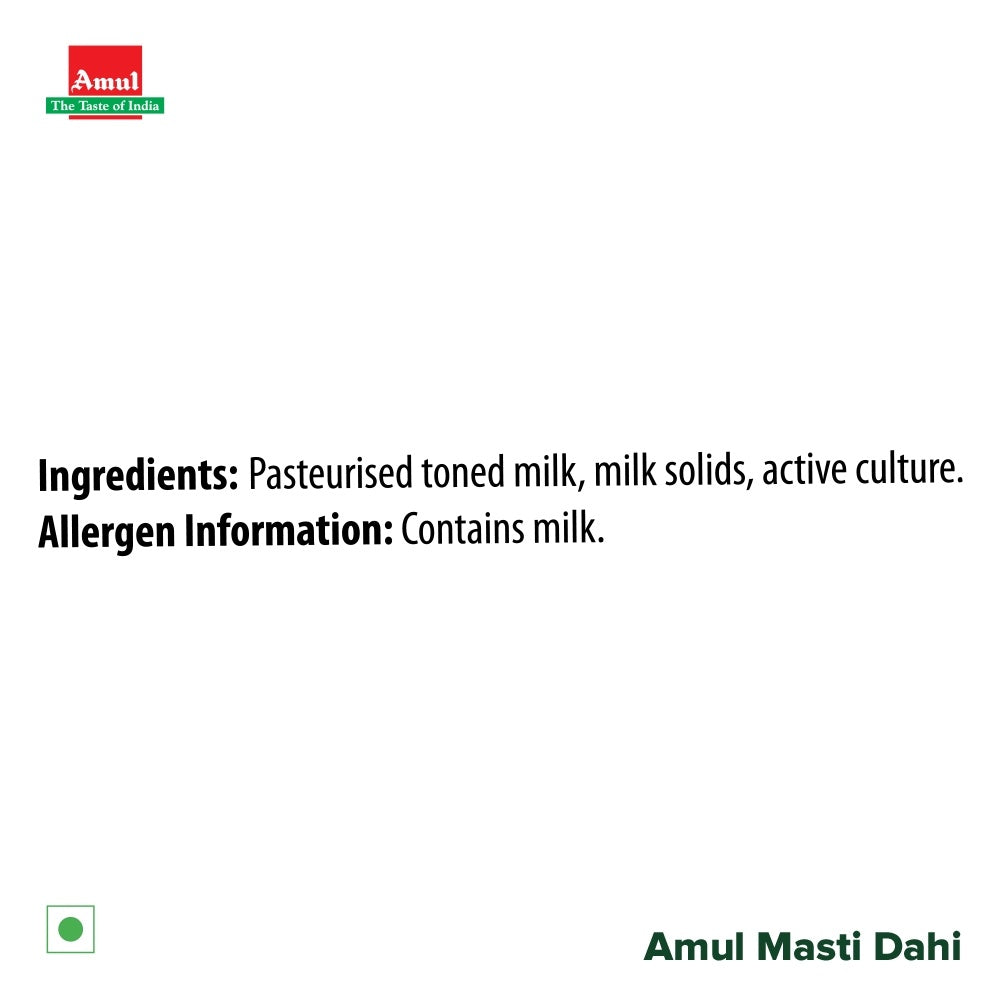 Amul Masti Dahi Cup 400 g