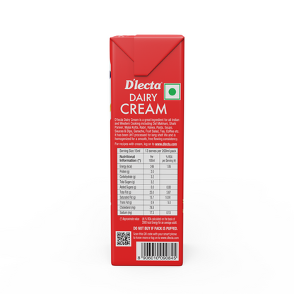 D'Lecta Cream Tetrapak 200 ml