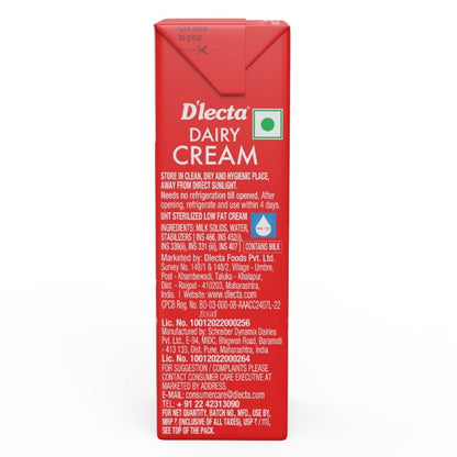 D'Lecta Cream Tetrapak 200 ml