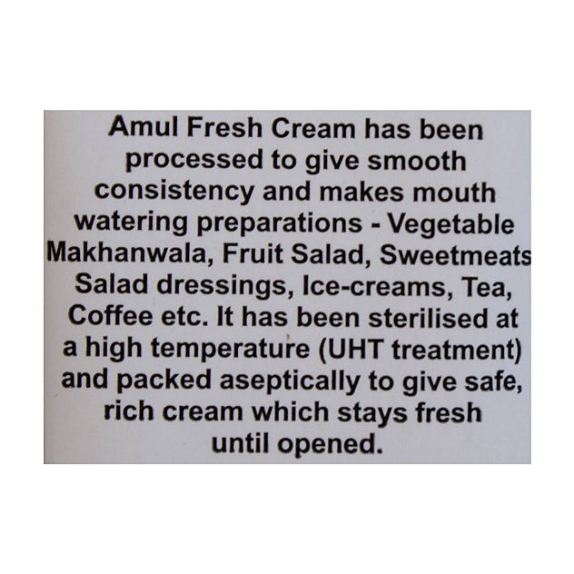 Amul Fresh Cream Edge Tetrapak 250 ml
