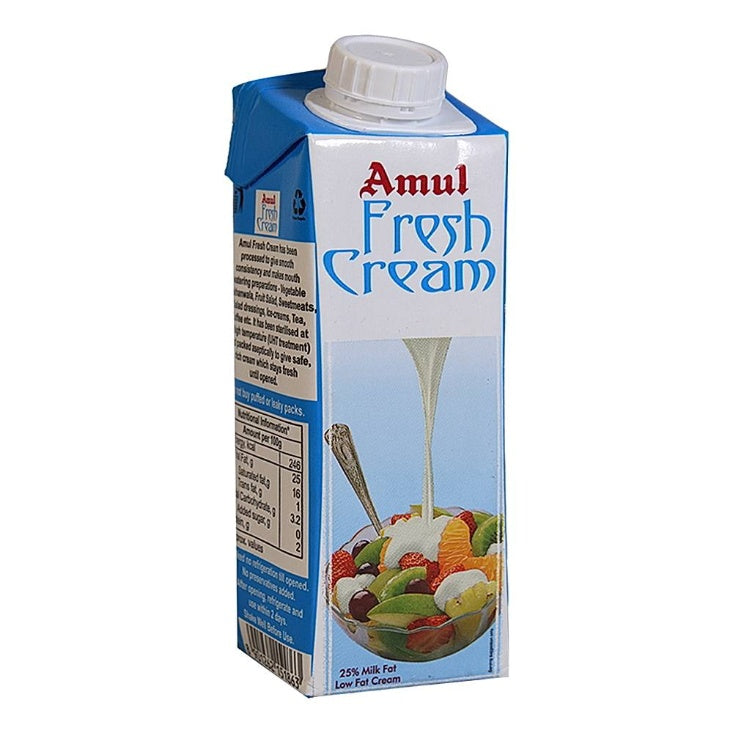 Amul Fresh Cream Edge Tetrapak 250 ml