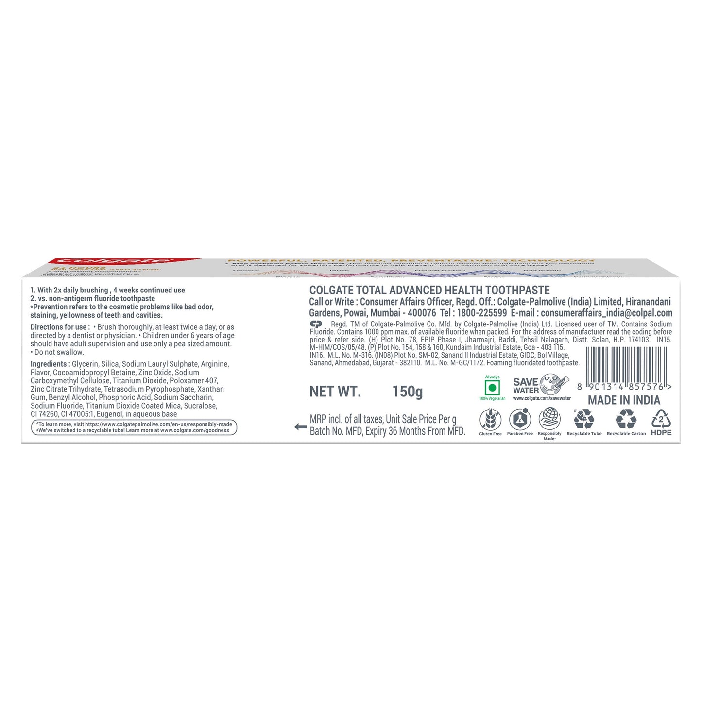 Colgate Total Toothpaste 120 gm