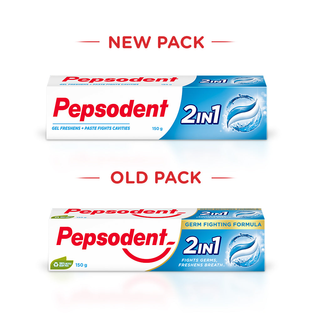 Pepsodent 2 In 1 Cavity Protection 150 g