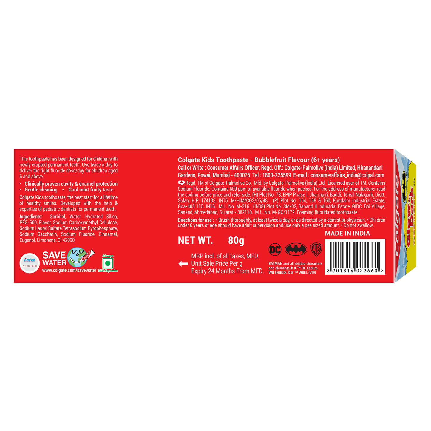 Colgate Kids Bubblefruittoothpaste 80 gm