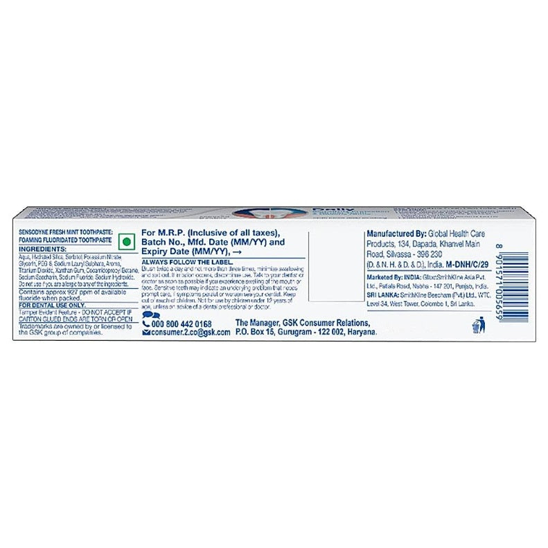 Sensodyne Fresh Mint Toothpaste 75 g