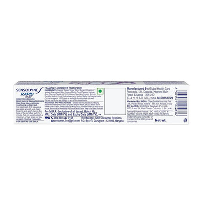 Sensodyne Rapid Relief Toothpaste 80 g