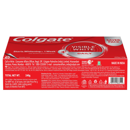 Colgate Visible White Toothpaste 200 gm
