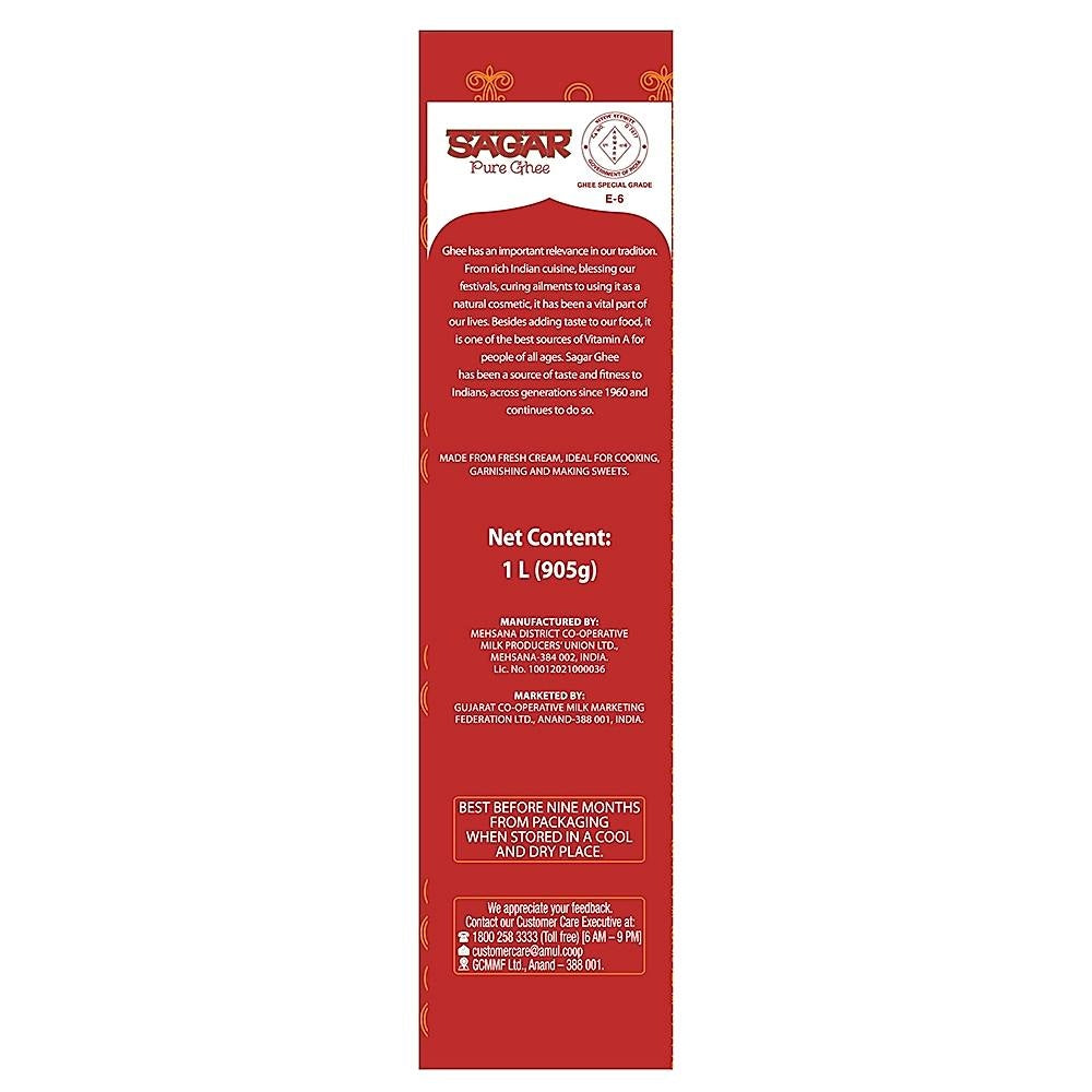 Sagar Desi Ghee Pouch 1 ltr