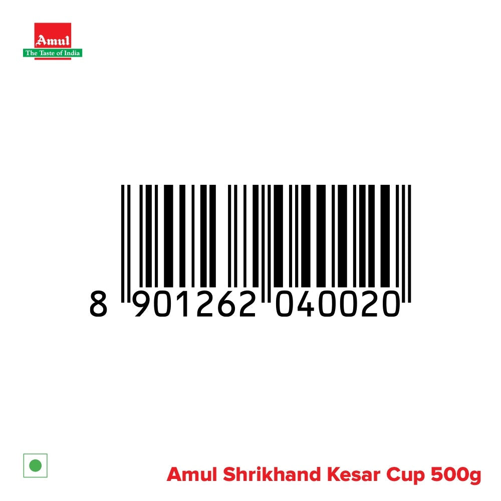 Amul Shrikhand Kesar Tub 500 g
