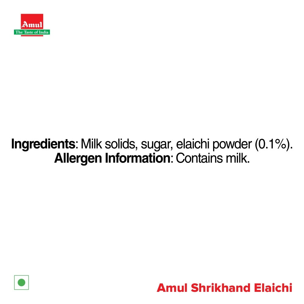 Amul Shrikhand Real Elaichi Cup 200 g