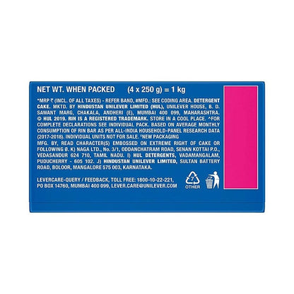 Rin Detergent Bar 4x250 g