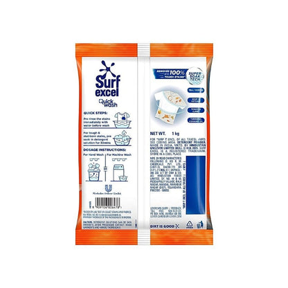 Surf Excel Quick Wash Detergent Powder 1 kg