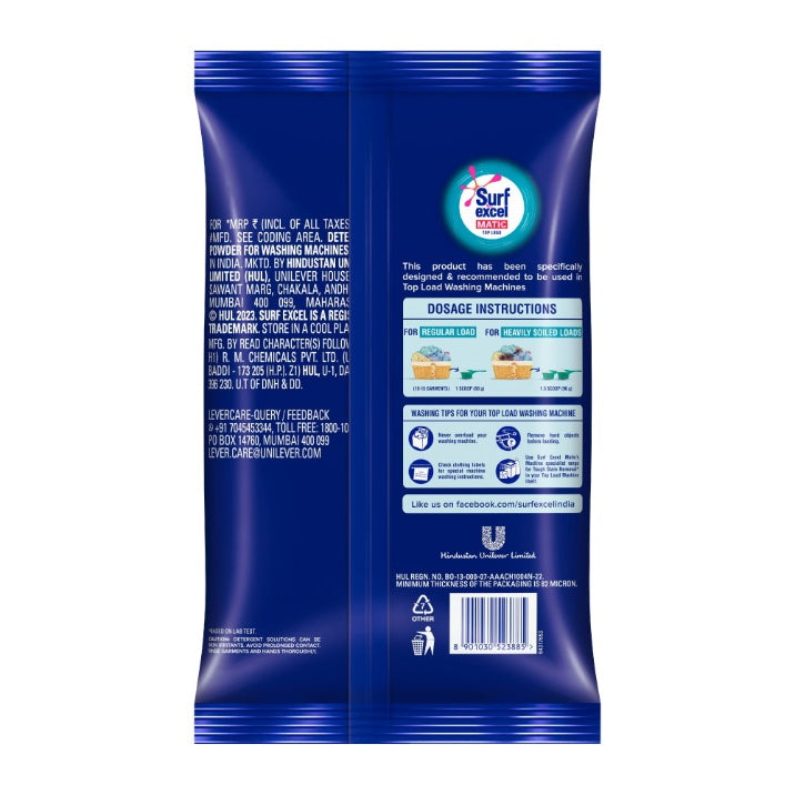 Surf Excel Matic Top Load Detergent Powder 2 kg