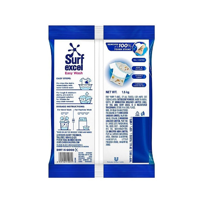 Surf Excel Easy Wash Detergent Powder 1.5 kg