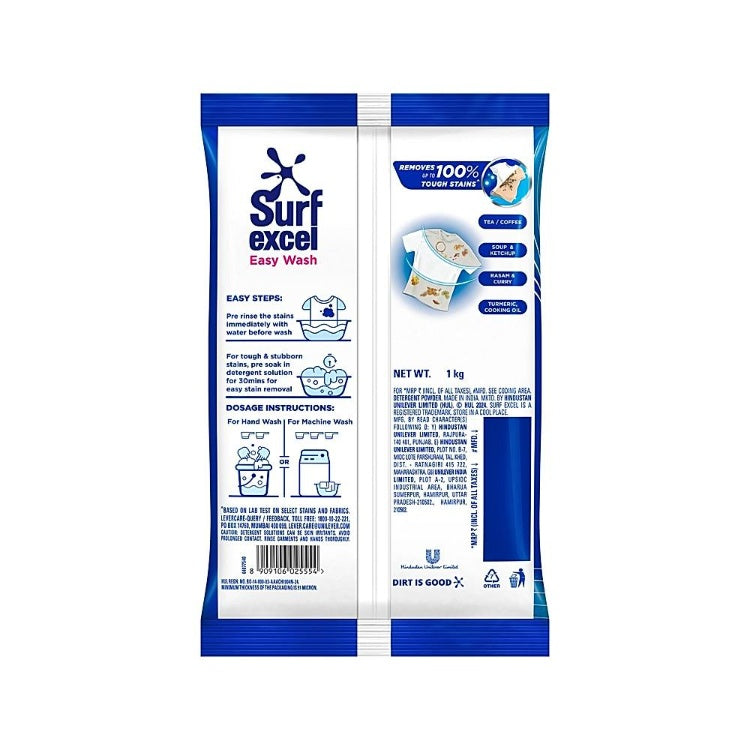 Surf Excel Easy Wash Detergent Powder 1 kg
