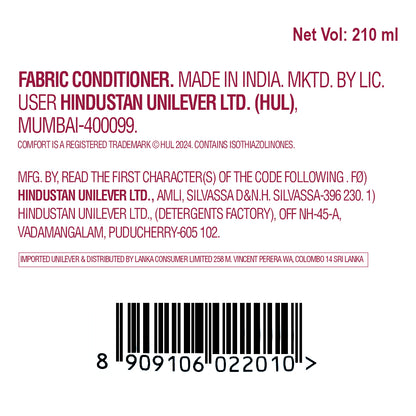 Comfort After Wash Lily Fresh Fabric Conditioner 220 ml