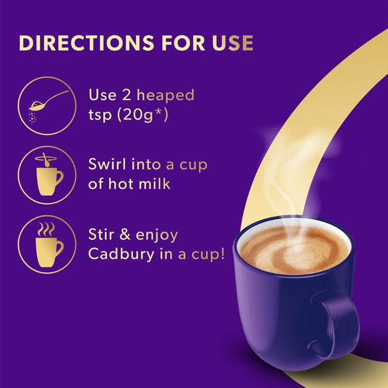 Cadbury Cocoa Hot Chocolate Drink Powder Mix 200 g