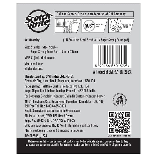 Scotch Brite Steel Scrub O Steel 1 pc